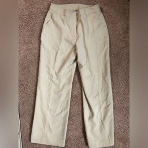 Norm Thompson silk pants cream women’s 8